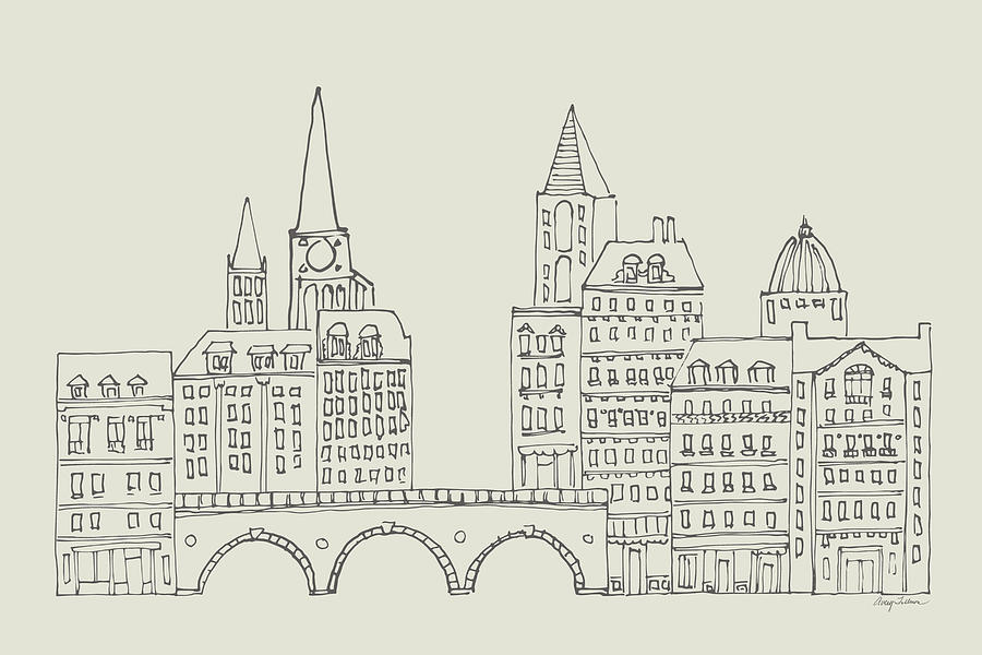 French Script II Neutral Painting by Avery Tillmon Fine Art America