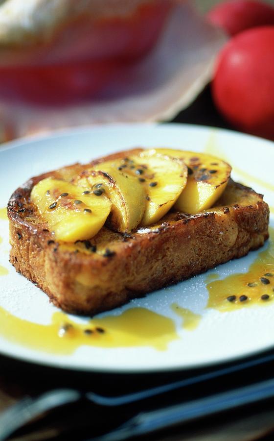 French Toast With Apples Photograph by Caillaut
