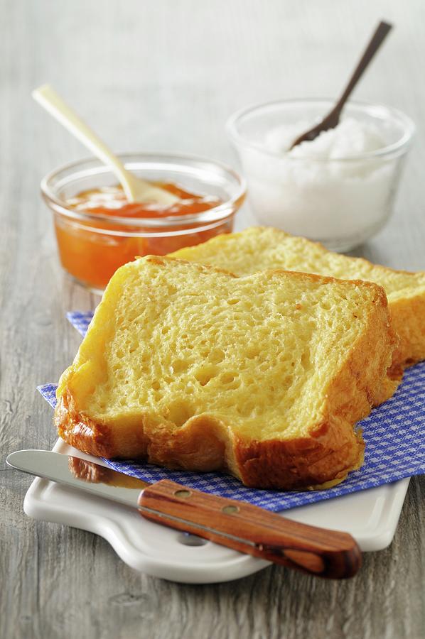 French Toast With Marmalade For Breakfast Photograph by Jean-christophe Riou