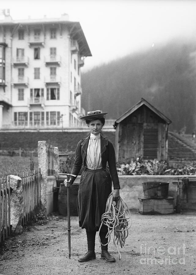 French Woman Hiker Wearing Full Regalia Photograph by Bettmann