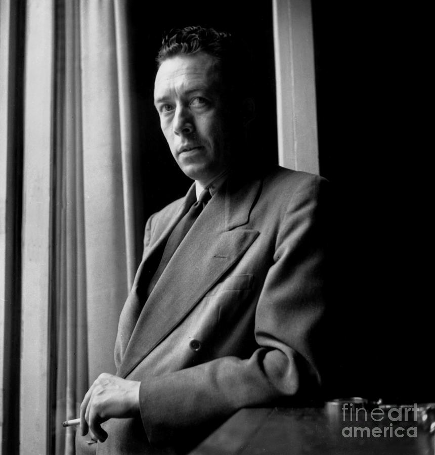 Portrait Of Albert Camus Photograph by French School - Fine Art