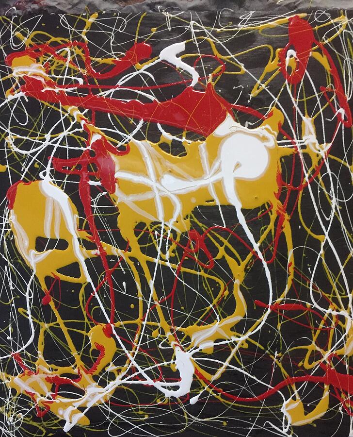 Abstract Painting - Frenzy by Greg Powell Abstract Painting - Frenzy by Greg Powell