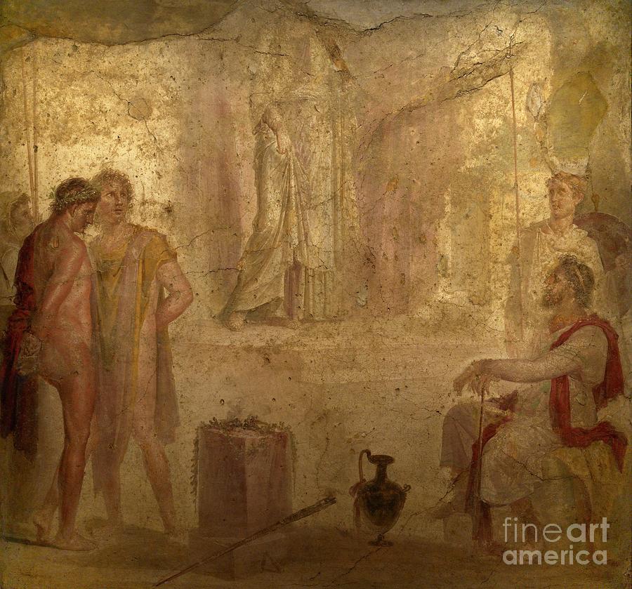 Fresco Of Scene From Iphigenia In Tauris Photograph by David Parker/science Photo Library