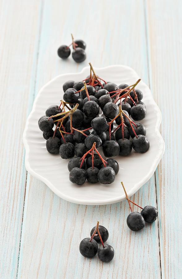 Fresh Aronia Berries Photograph by Petr Gross