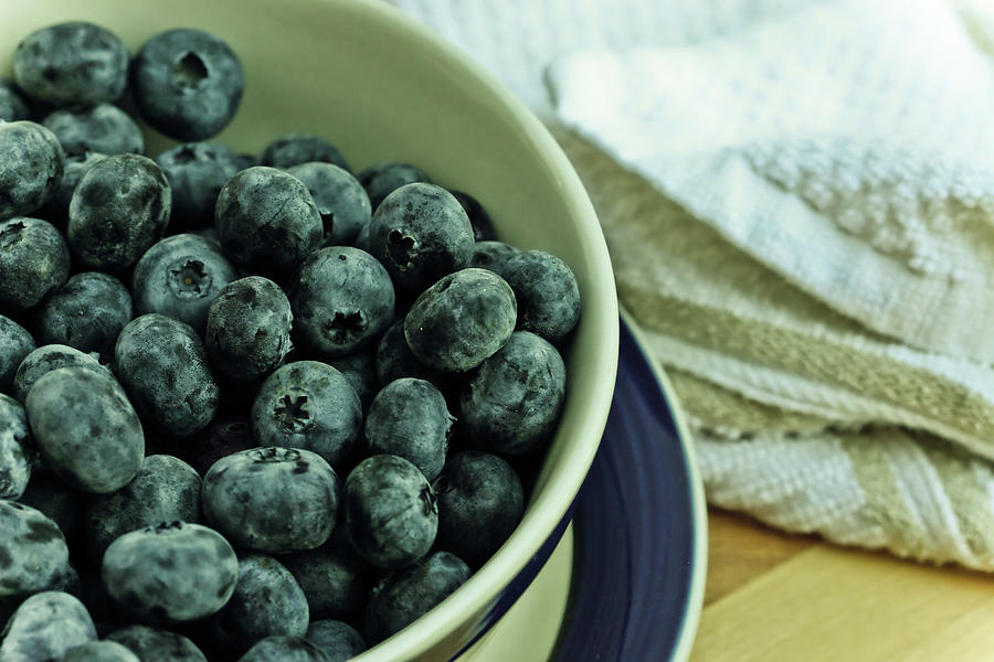 Fresh Blueberries In Bowl Photograph by Steven Brisson Photography