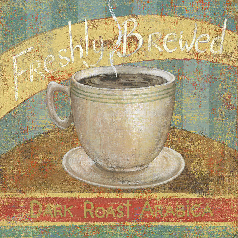 Coffee Mixed Media - Fresh Brew I by Daphn? B.