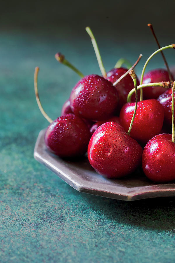 Fresh Cherries Photograph by Bozena Garbinska