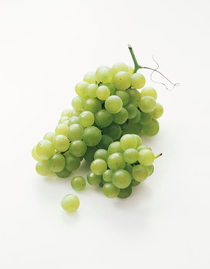 Fresh, Green Grapes, Fruit, Food, Nutrition Photograph by R. Striegl
