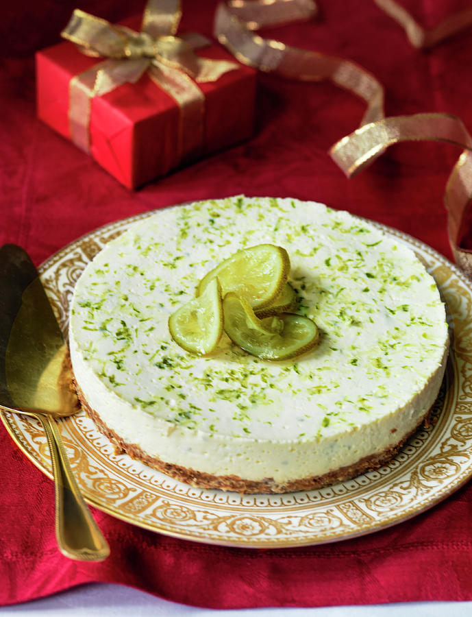 Fresh Lime Cheesecake christmas Photograph by Michael Paul