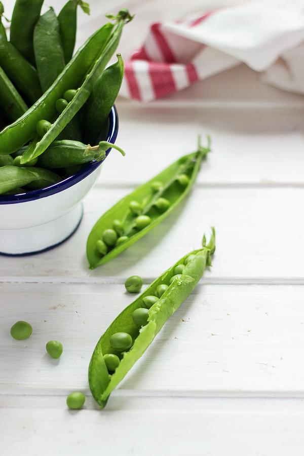 Fresh Pea Pods Photograph by Vernica Orti