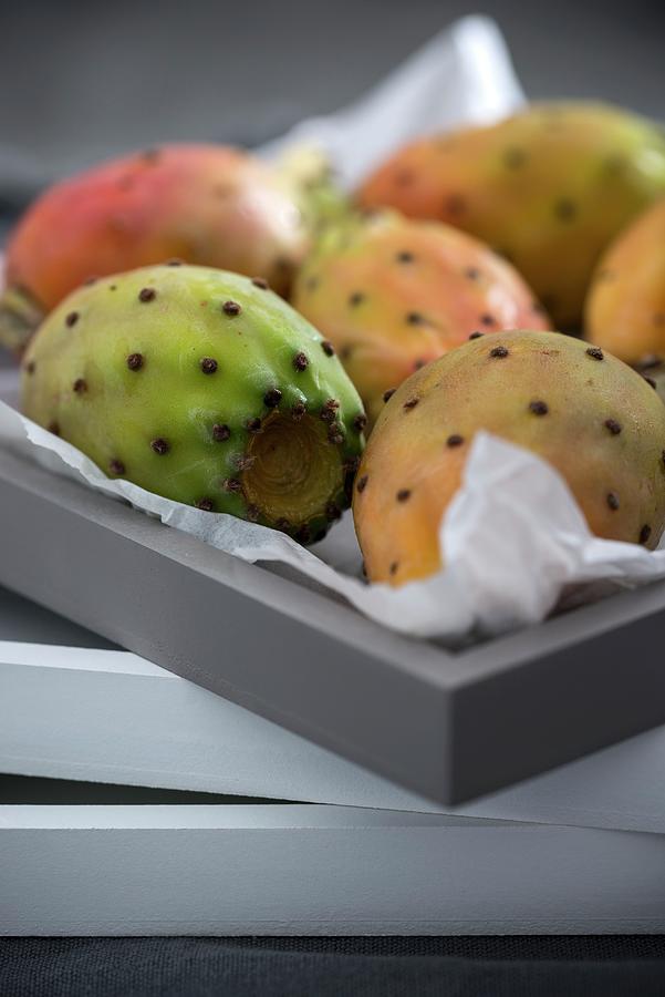 Fresh Prickly Pears In A Box italy Photograph by Kati Neudert