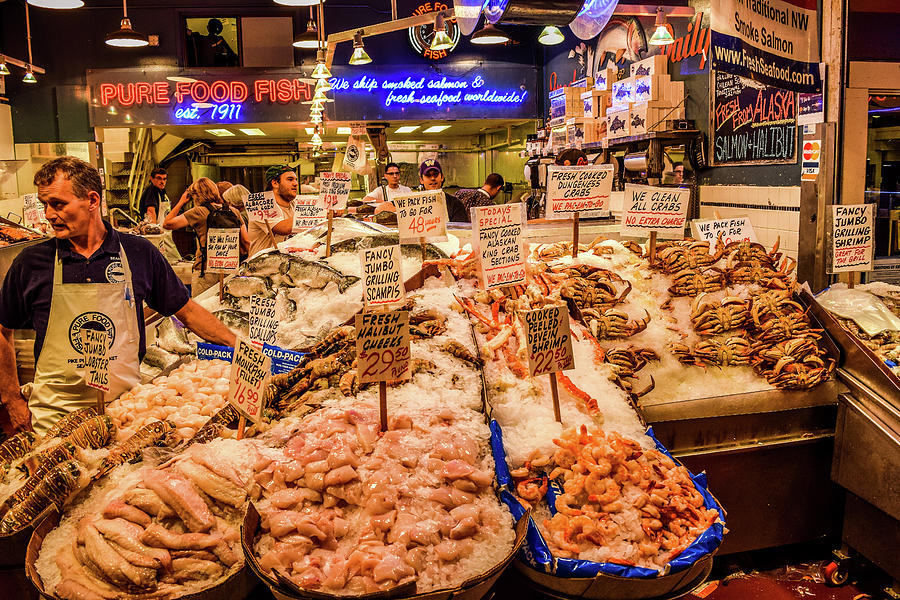 Fresh Seafood... Get Your Fresh Seafood Here Photograph
