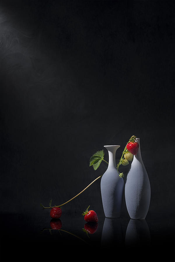 Strawberry Photograph - Fresh Strawberry From Garden by Lydia Jacobs
