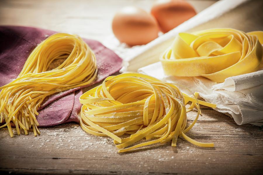 Fresh Tagliolini And Pappardelle Photograph by Imagerie