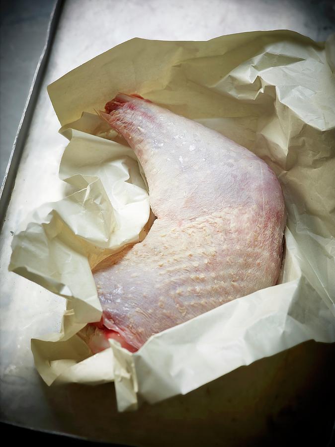 Fresh Turkey Leg Wrapped In Paper Photograph by Frdric Perrin