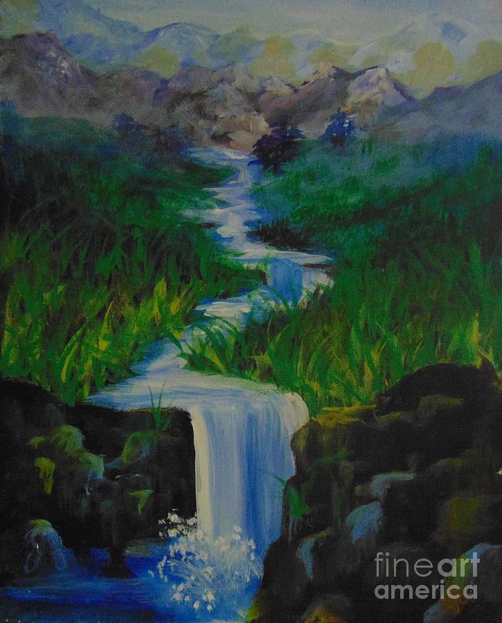 Fresh Water Painting by Saundra Johnson
