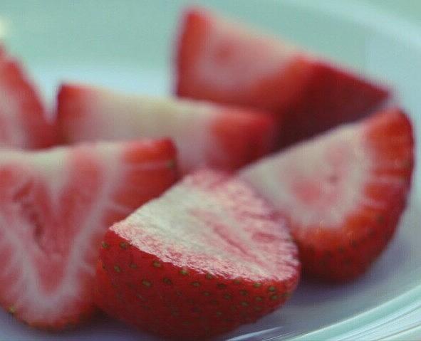 Freshly Cut Strawberries Photograph by The Art Of Marilyn Ridoutt-Greene