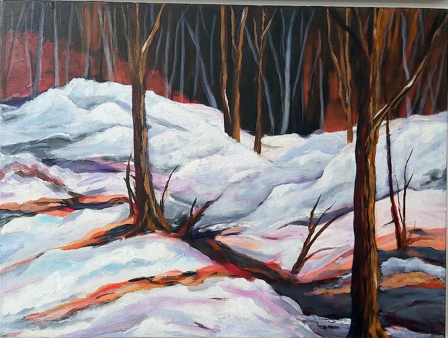 Freshly Fallen Snow Painting by Rosie Sherman