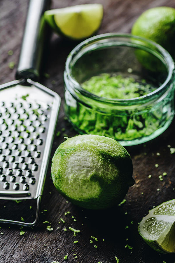 Freshly Grated Lime Zest Photograph by Mateusz Siuta