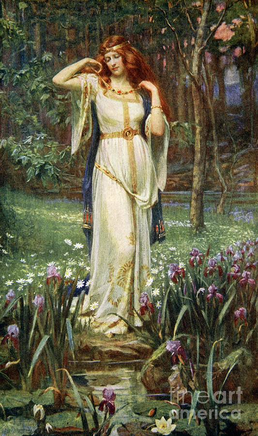 Freyja And The Necklace 1890 Drawing by Heritage Images