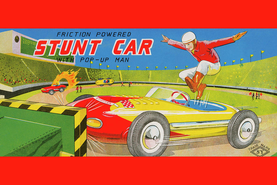 Friction Powered Stunt Car Painting by Unknown