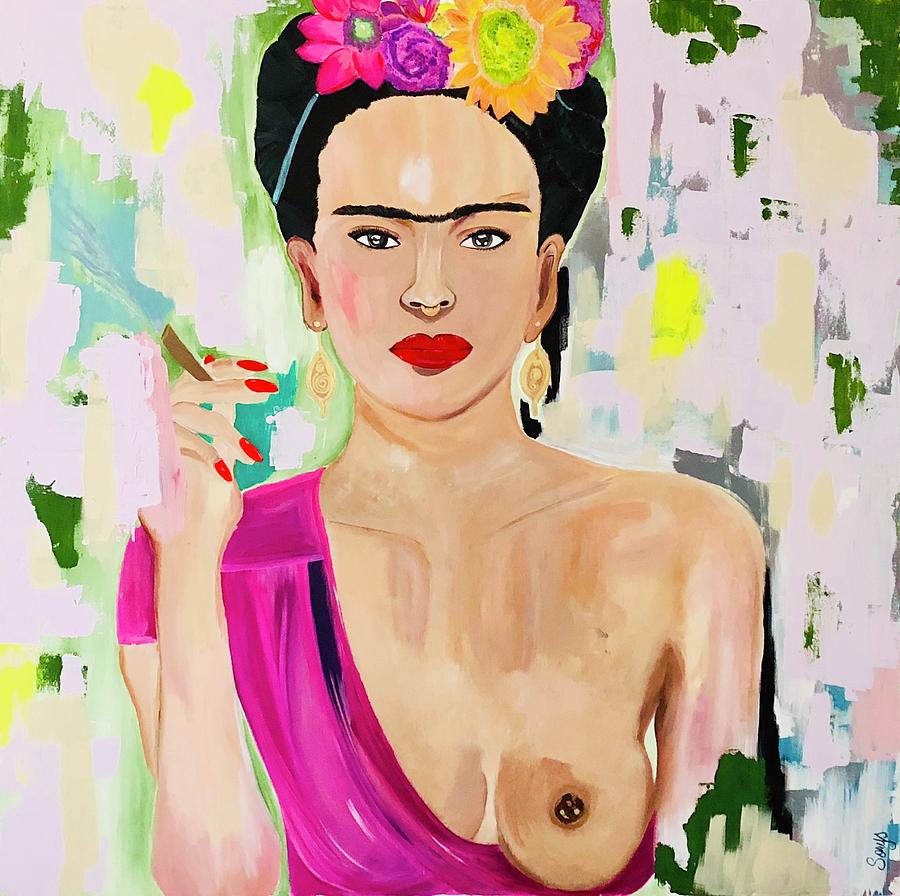 Abstract Painting - Frida 2.o by Sorys Acevedo