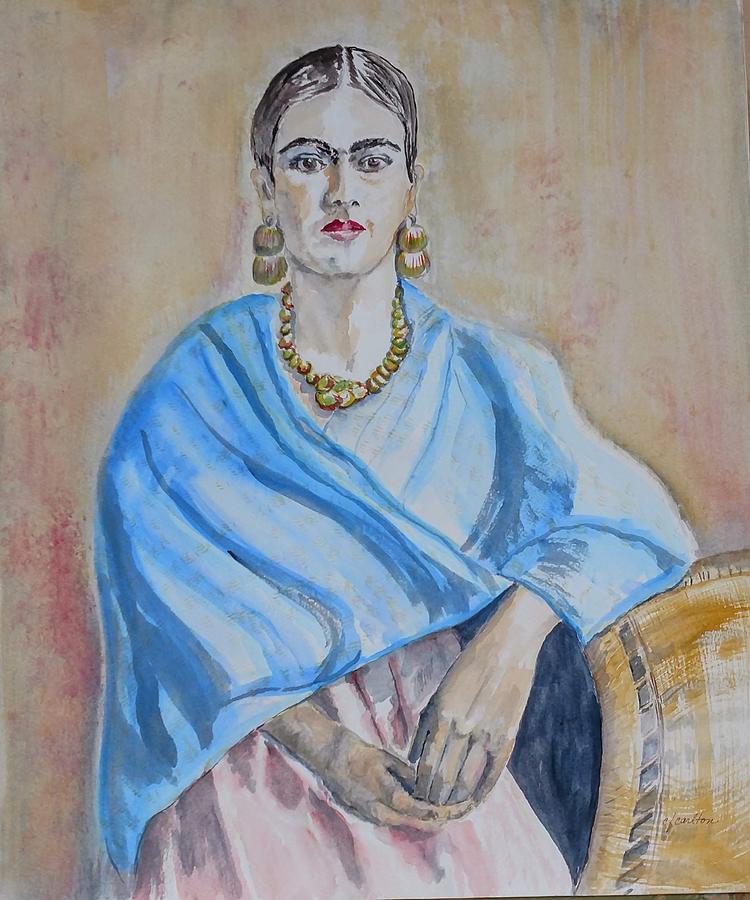 Frida - Watercolor Painting by Claudette Carlton