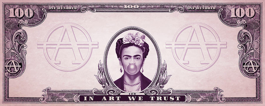 Frida Dollar Bill Painting by Nicholas Miller & Thomas Hussung - Pixels