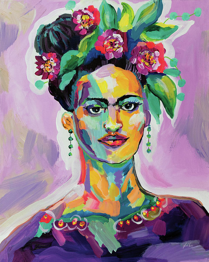 Portrait Painting - Frida by Jeanette Vertentes