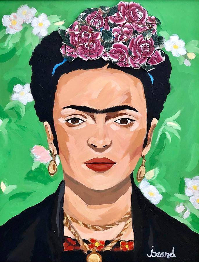 Portrait Mixed Media - Frida by Jodye Beard-Brown