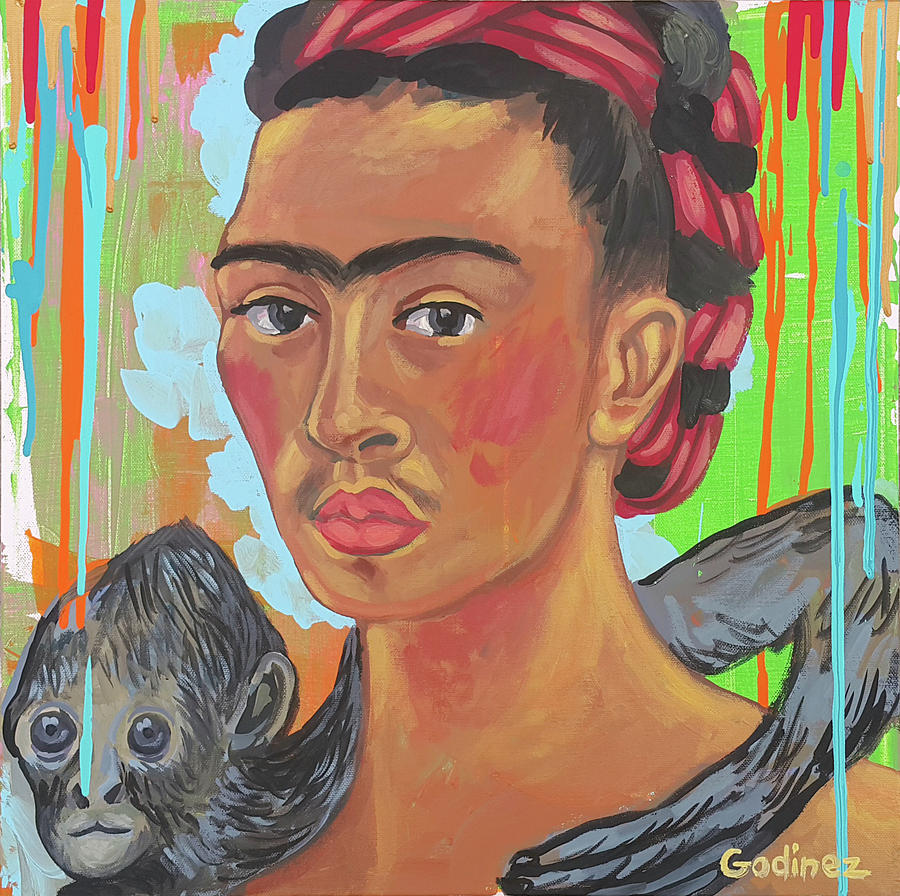 Frida Kahlo and Fulang Painting by Ivan Godinez | Fine Art America