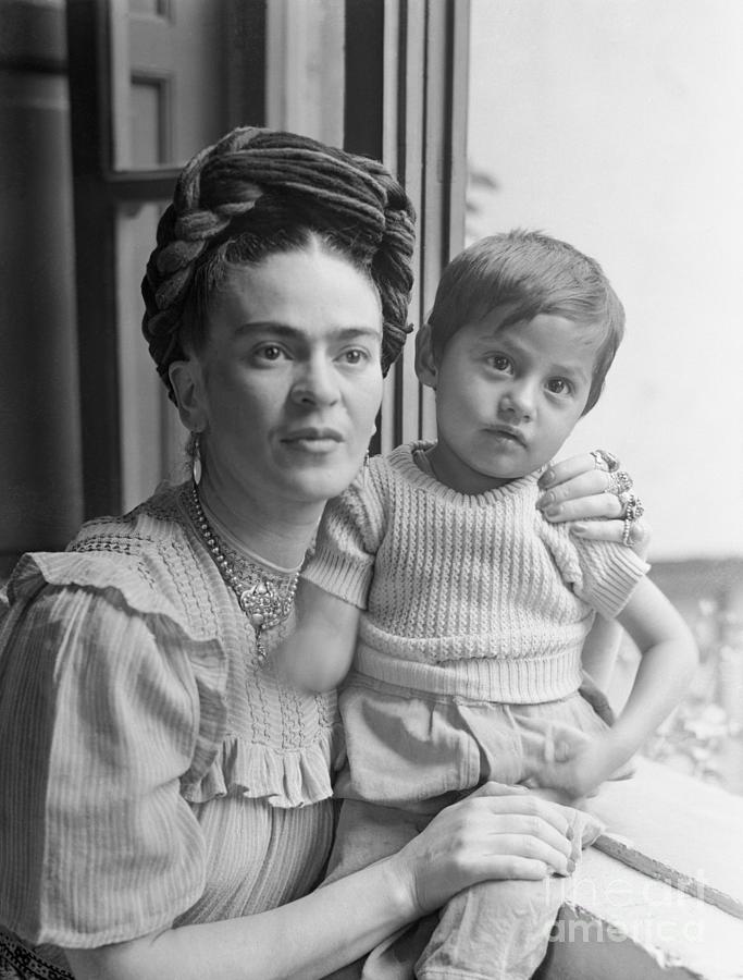 Frida Kahlo Holding Little Boy Photograph by Bettmann