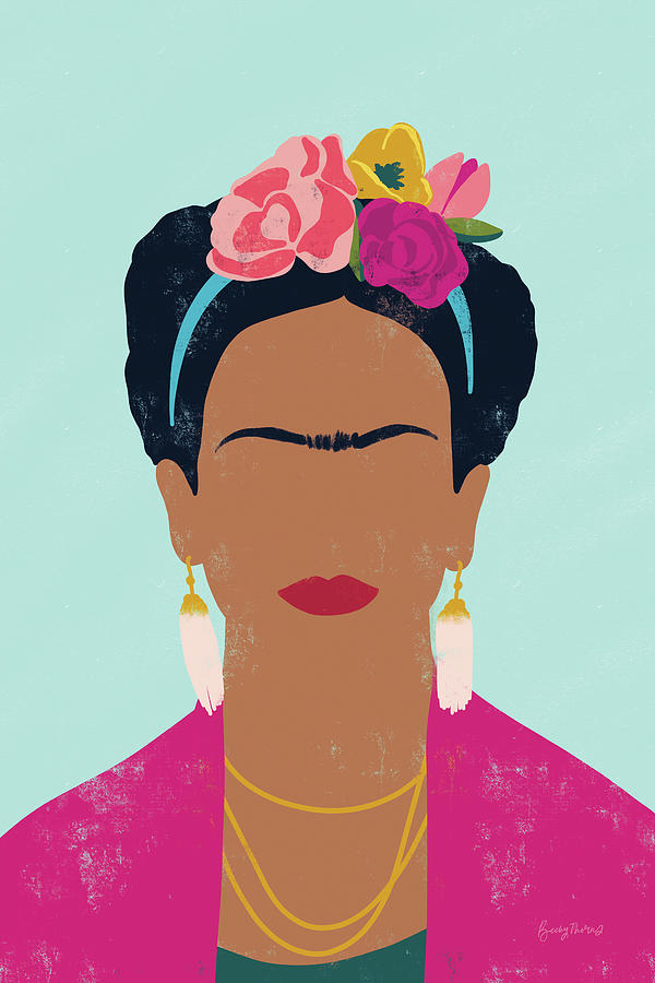 Flower Digital Art - Frida Kahlo I by Becky Thorns
