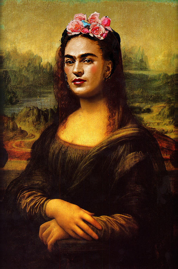 Frida Kahlo Mona Lisa Painting by Tony Rubino