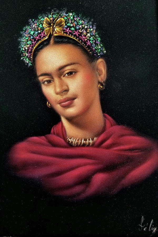 Diego Rivera Painting - 	Frida Kahlo portrait by Enrique Felix