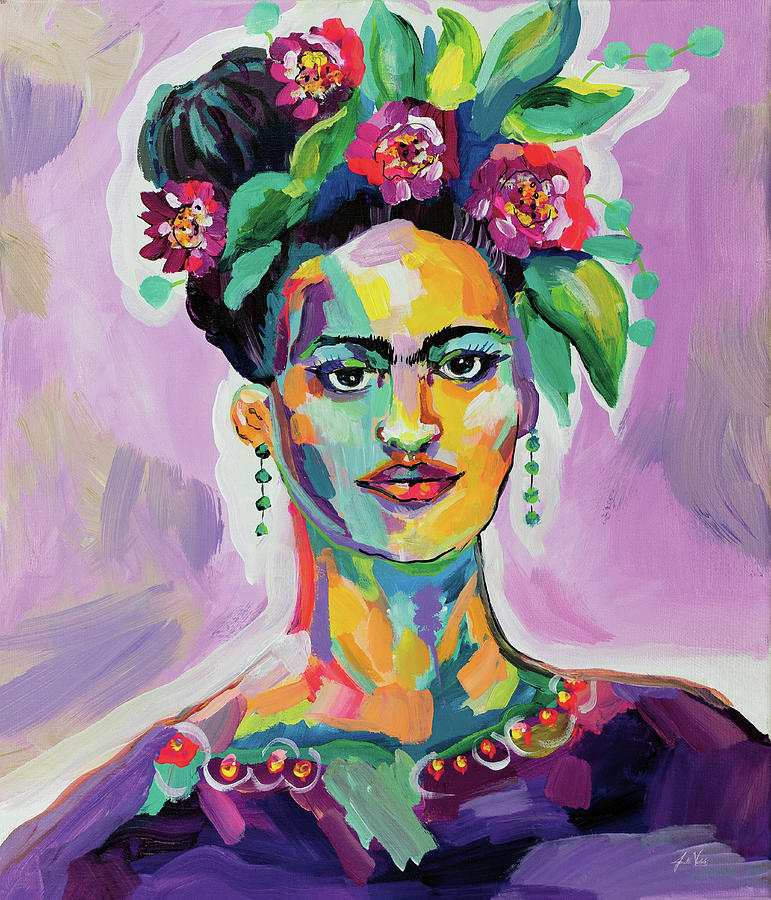 Frida V2 Painting by Jeanette Vertentes - Fine Art America