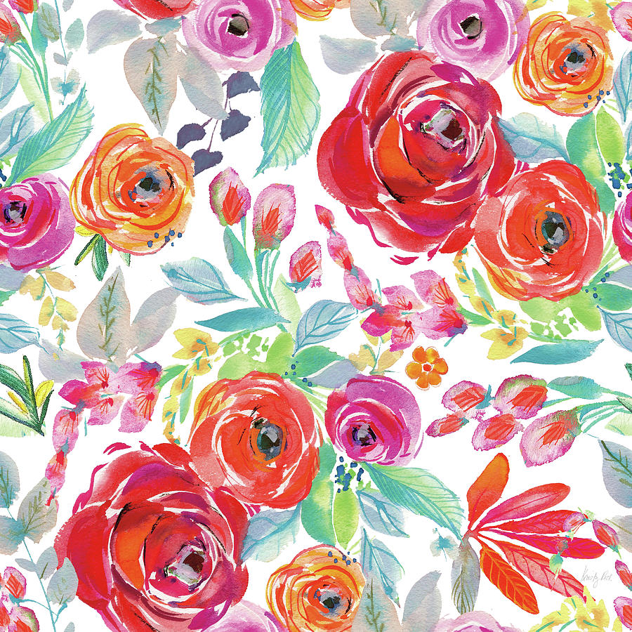 Flower Painting - Fridas Flower Fancy Pattern I by Kristy Rice