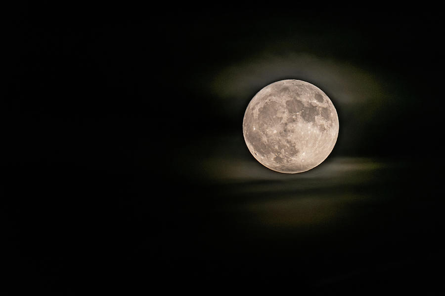Friday 13th Full Moon Harvest Moon Photograph by Debra Martz