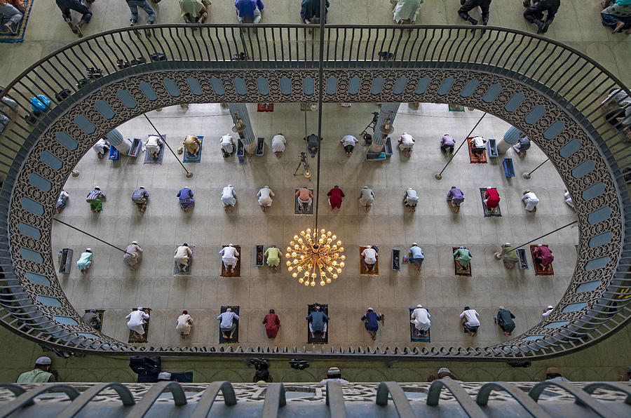 Friday Photograph - Friday Prayer Held With Social Distancing by Azim Khan Ronnie