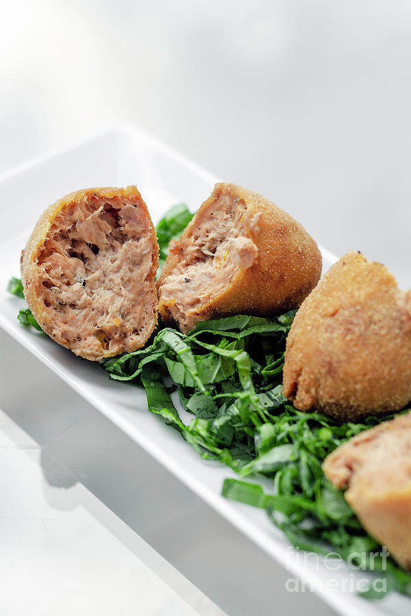 Fried Beef Croquettes Traditional Starter Snack In Portugal Photograph ...