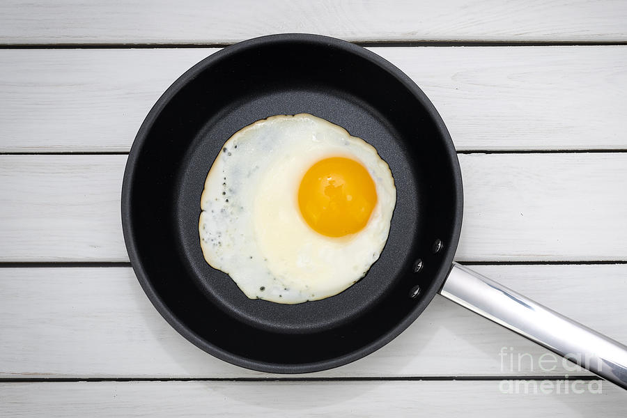 Fried Egg In A Pan Photograph