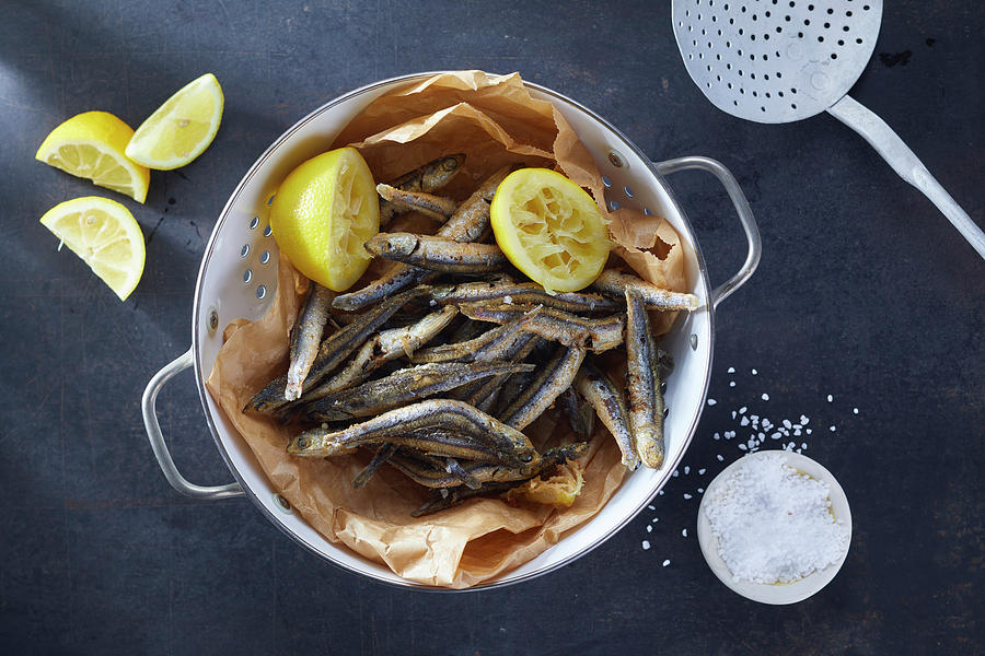 Fried Fish With Salt And Lemon Photograph by Frank Weymann - Pixels