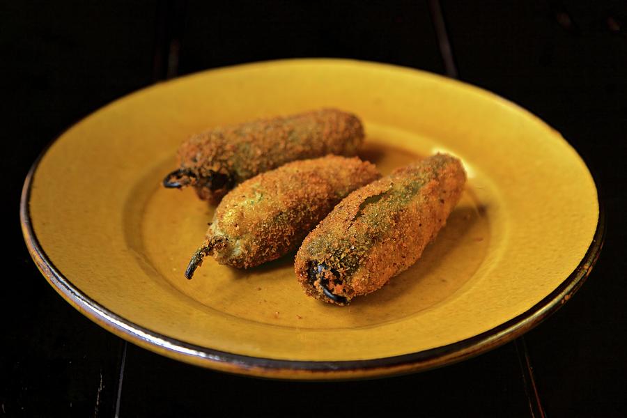 Fried Okra Stuffed With Crab Meat, Texas, Usa Photograph by Andre Baranowski