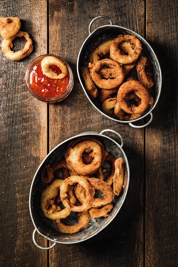 Fried Onion Rings Photograph by Mateusz Siuta