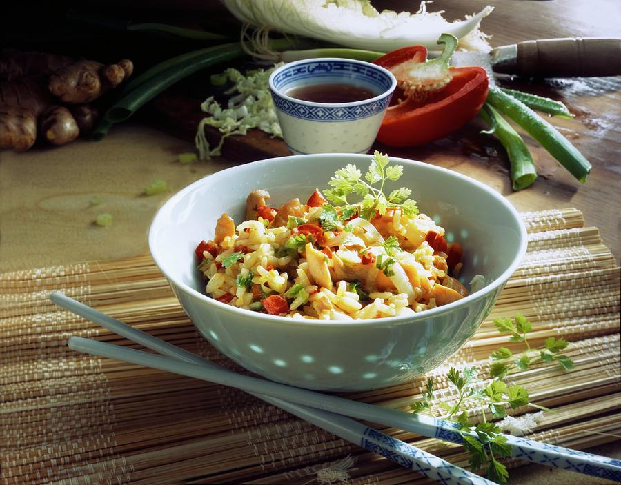 Fried Rice With Vegetables Photograph by Linda Sonntag
