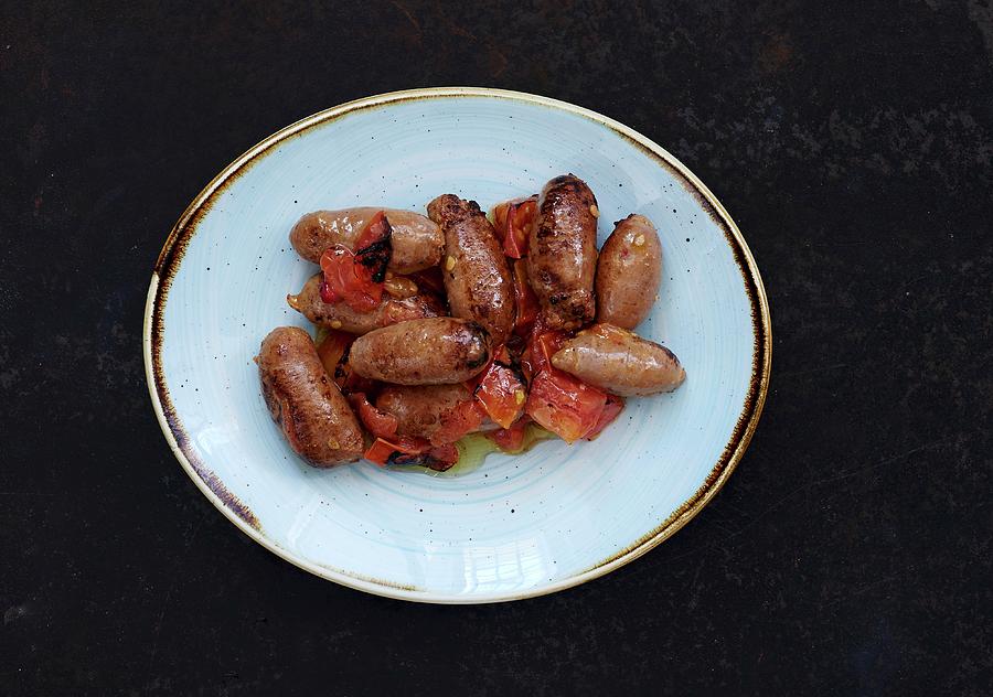 Fried Soujouk sausages, Lebanon Photograph by Robbert Koene