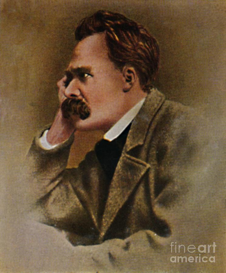 Friedrich Nietzsche 1844-1900 Drawing by Print Collector