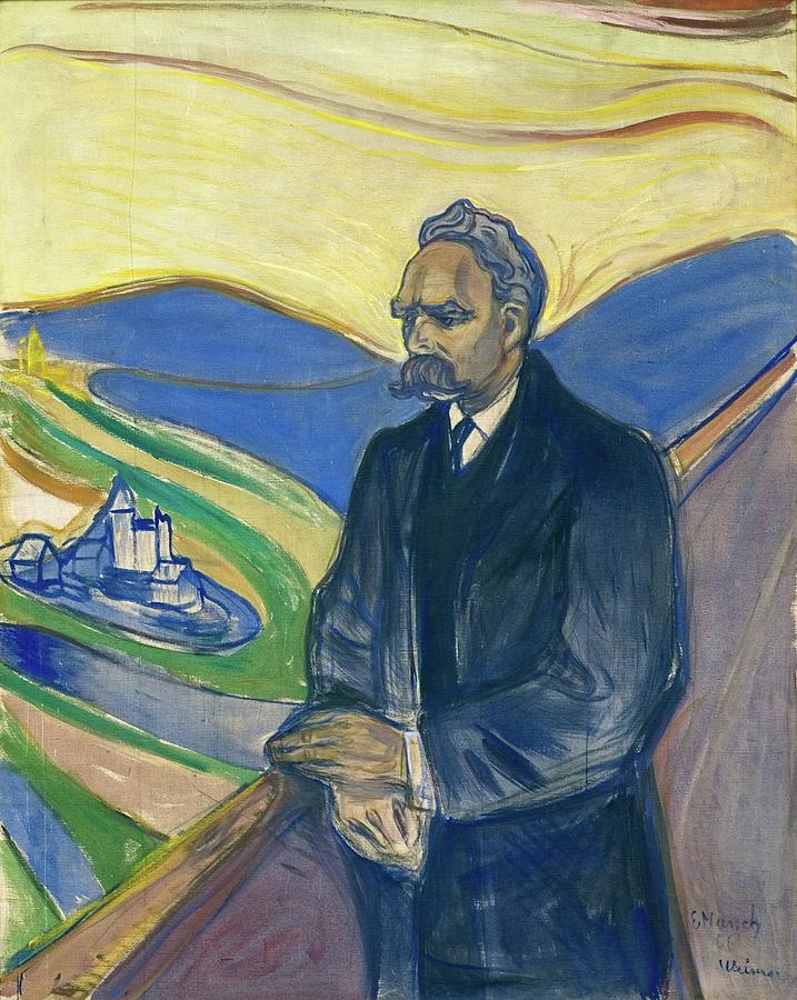 Edvard Munch Painting - Friedrich Nietzsche by Edvard Munch