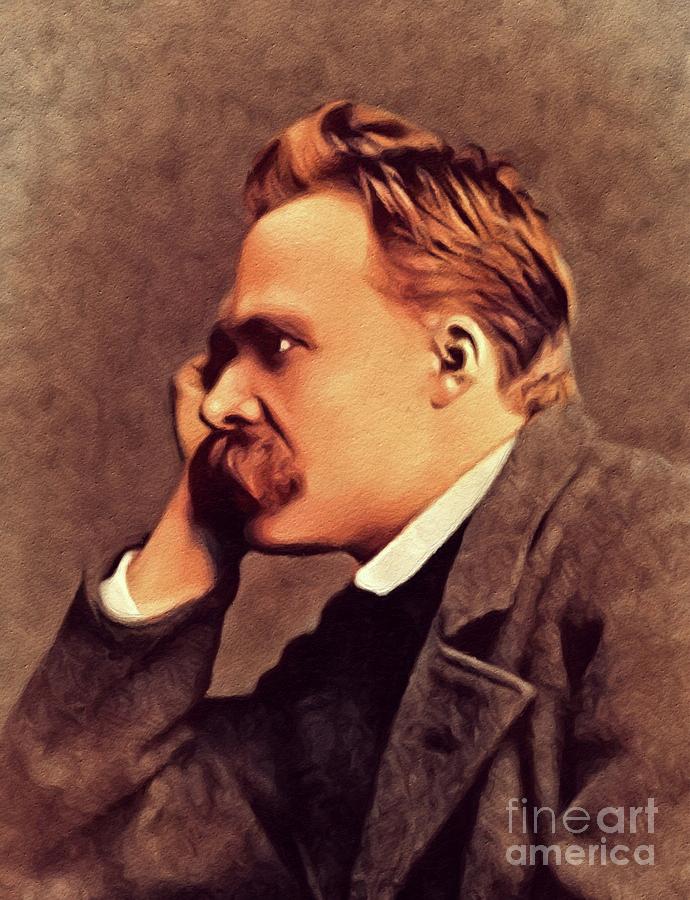 Friedrich Nietzsche, Philosopher Painting by Esoterica Art Agency