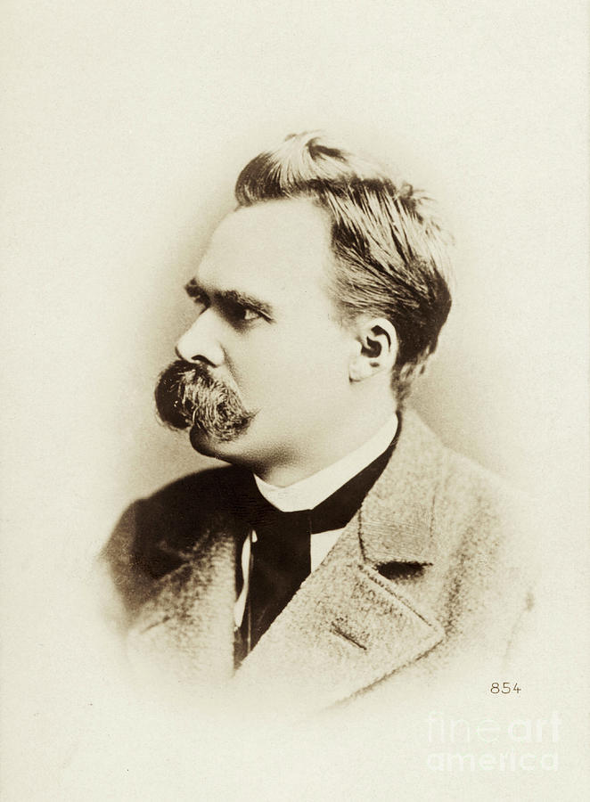 Friedrich Nietzsche, Portrait Photograph by German School - Pixels